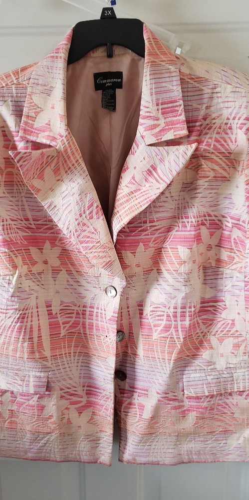 Peach Jacket Plus 3x